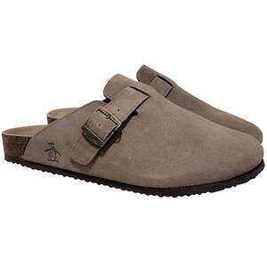 Original Penguin Men Cambie Casual Slip On Clogs Size US 10 Olive Brown Suede